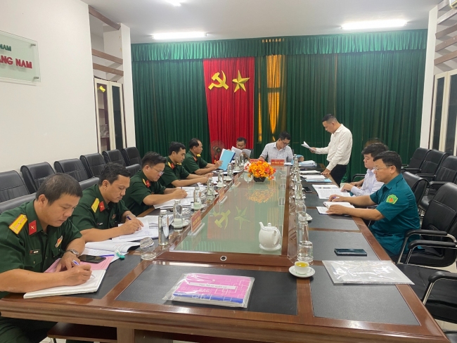 Thực hiện công tác quốc phòng – quân sự tại Công ty TNHH MTV Cao su Quảng Nam.